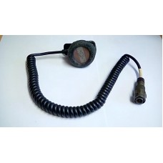 RACAL FIST MIC SMALL CW INTERNAL PTT FOAM COATED 7PM COILED LEAD